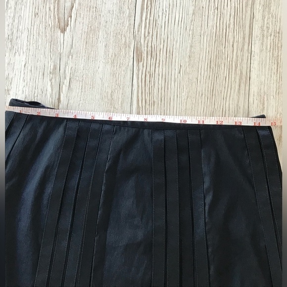 KM Collections by Milla Bell Navy Blue Taffeta Skirt size 8 - Picture 6 of 10